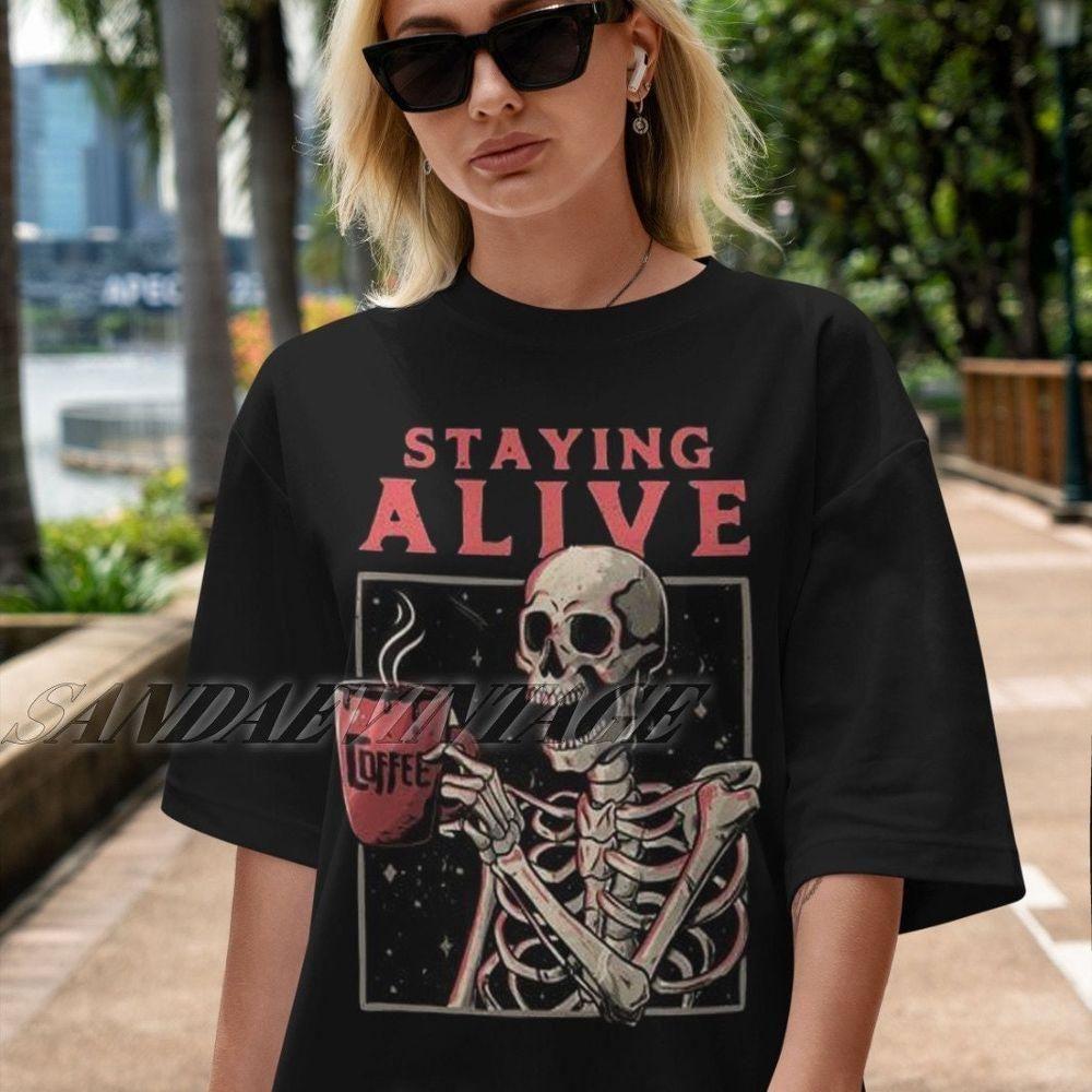 Staying Alive Vintage Vuitino Shirt